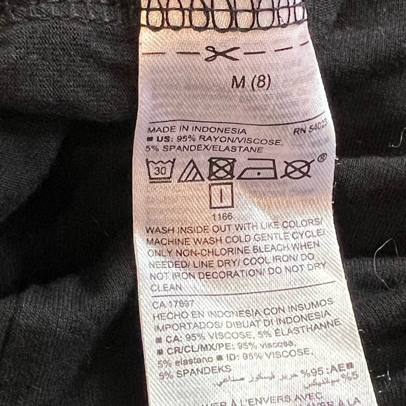 Girls Graphic Tank Top Maximum‎ Unicorn Sleeveless Tie Front Black Size 8 - Picture 4 of 5